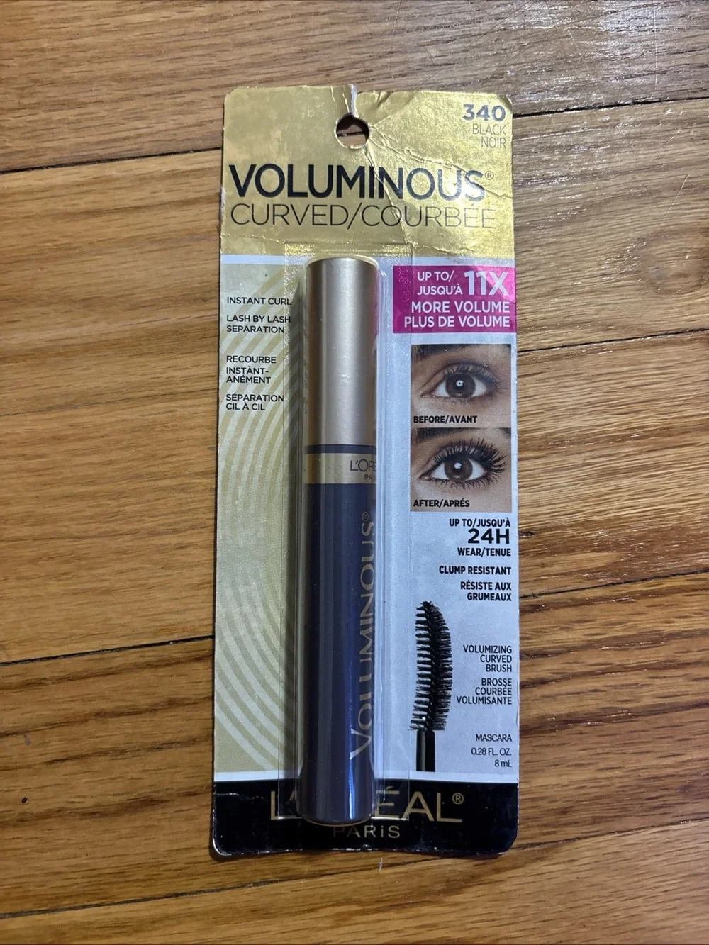 NEW!! Loreal Voluminous Original Curved Brush Mascara #340 BLACK NEW!!